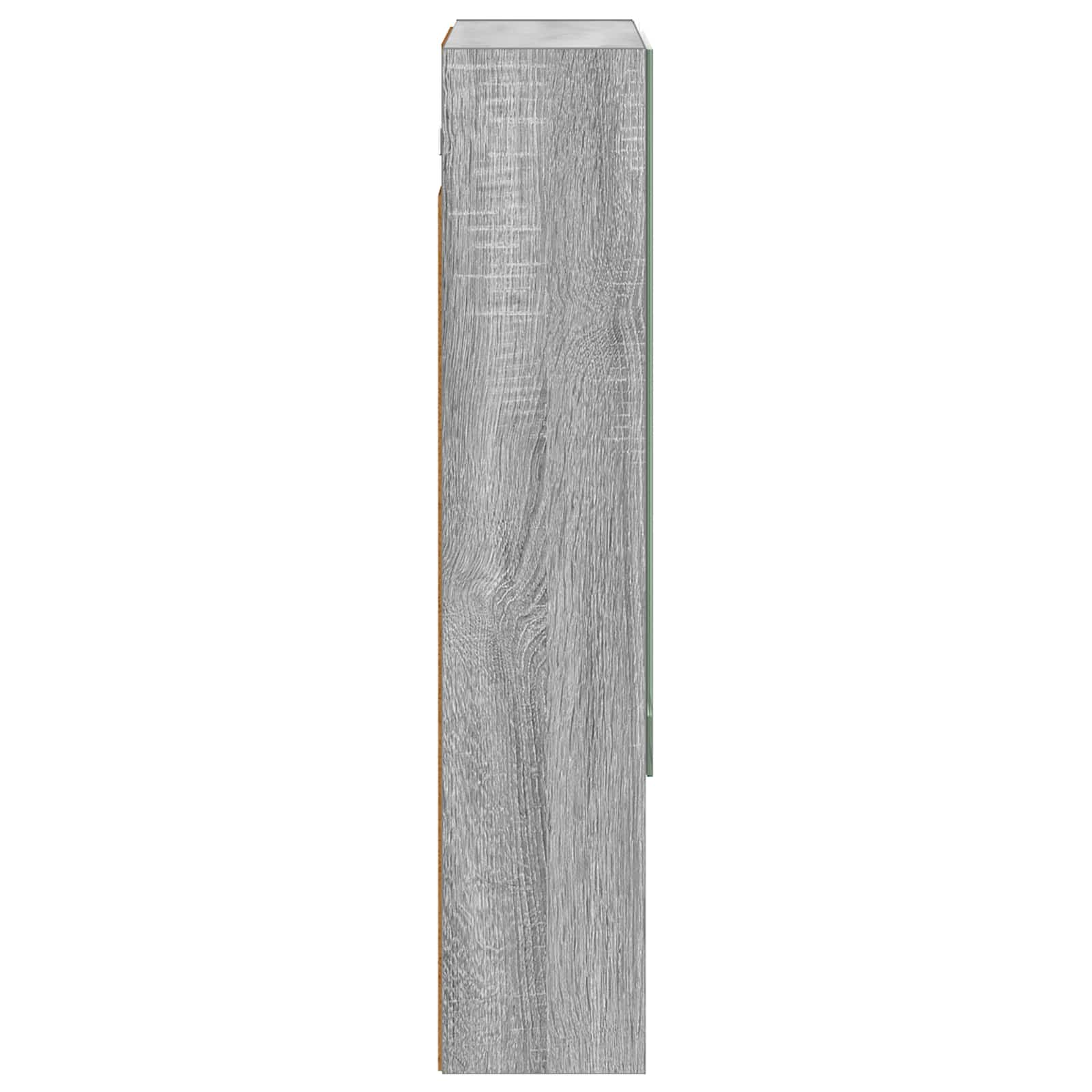 Kupaonski ormar s ogledalom Zidne Siva Sonoma 50 x 14,5 x 70 cm