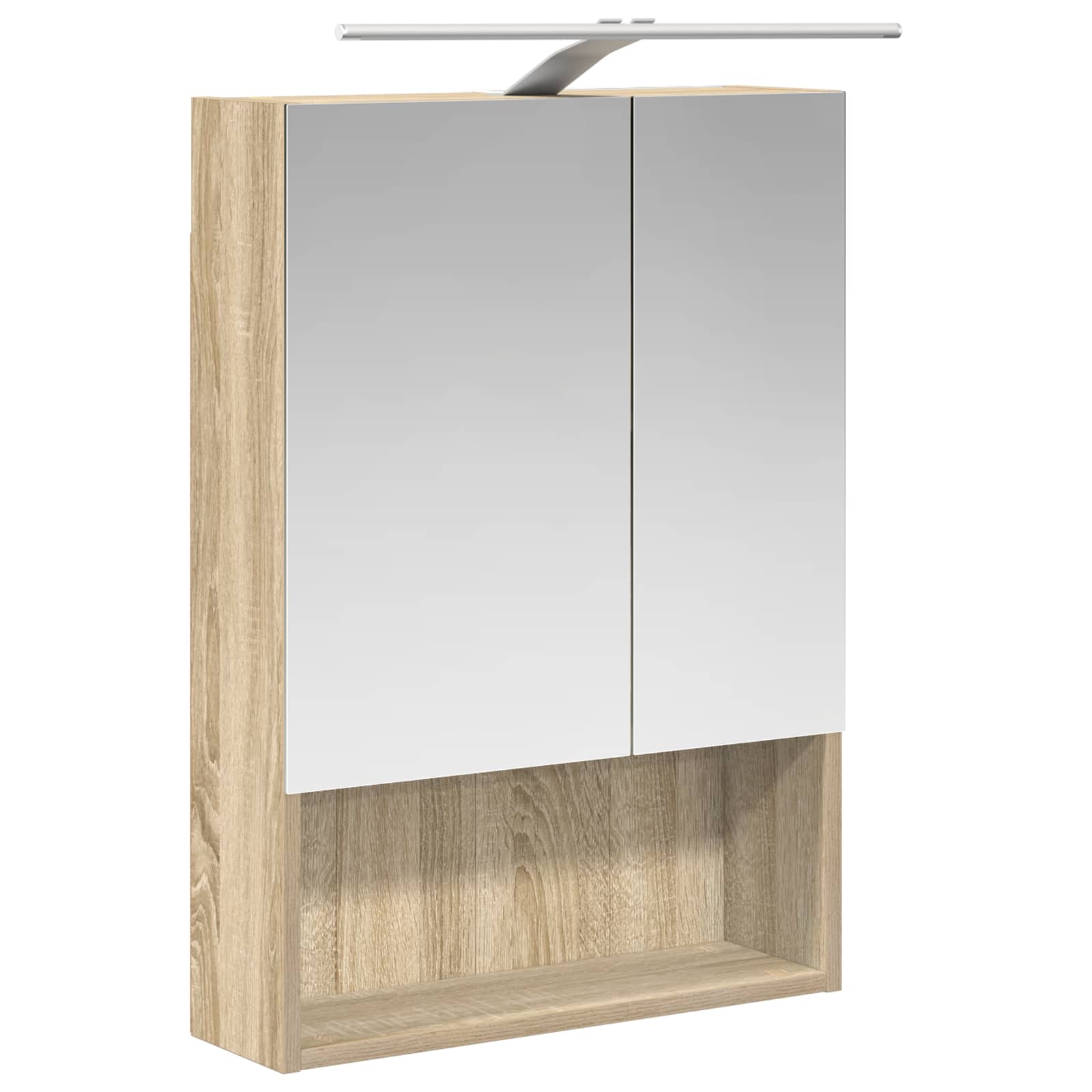 Kupaonski ormar s ogledalom Sonoma hrast 50 x 14,5 x 70 cm