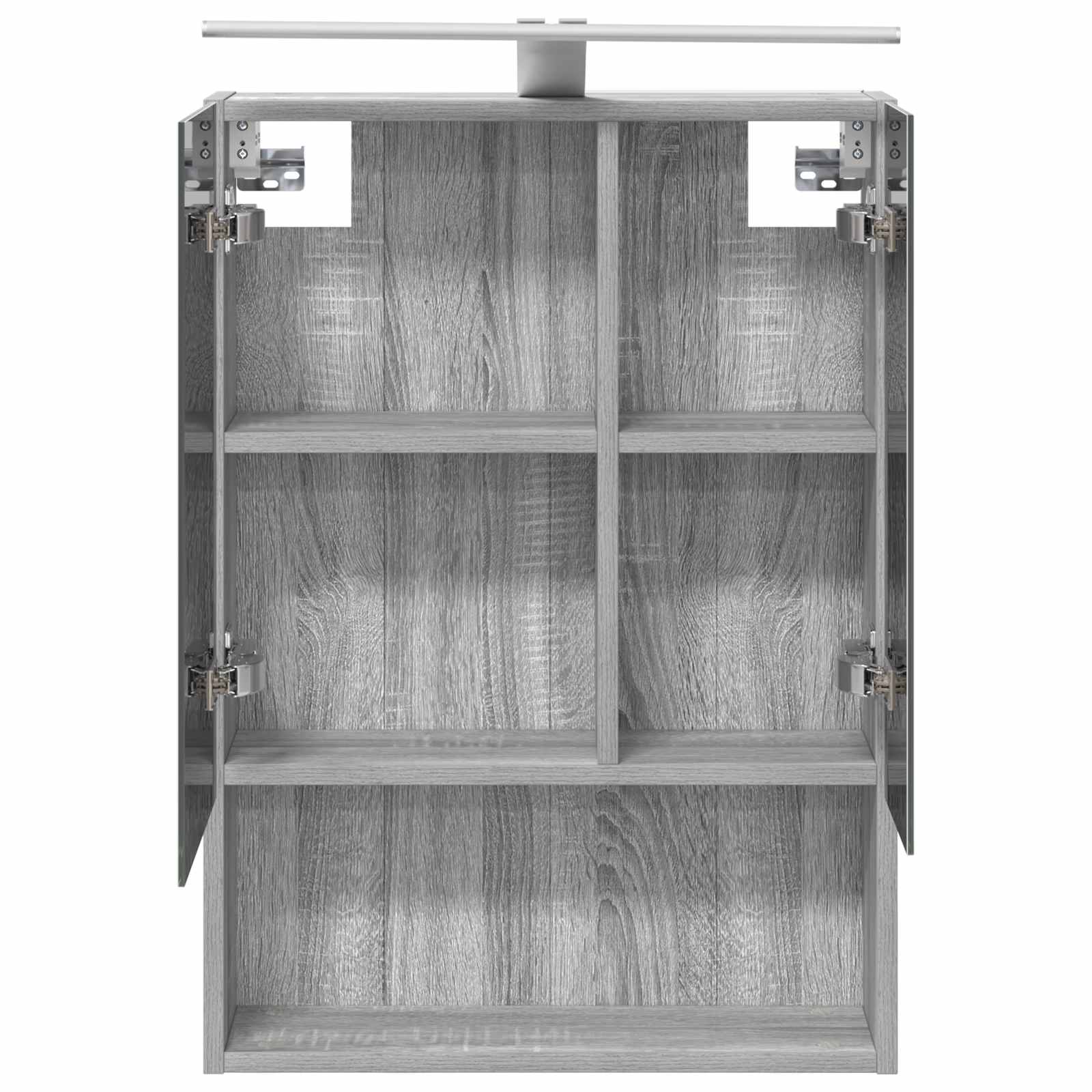 Kupaonski ormar s ogledalom Zidne Siva Sonoma 50 x 14,5 x 70 cm