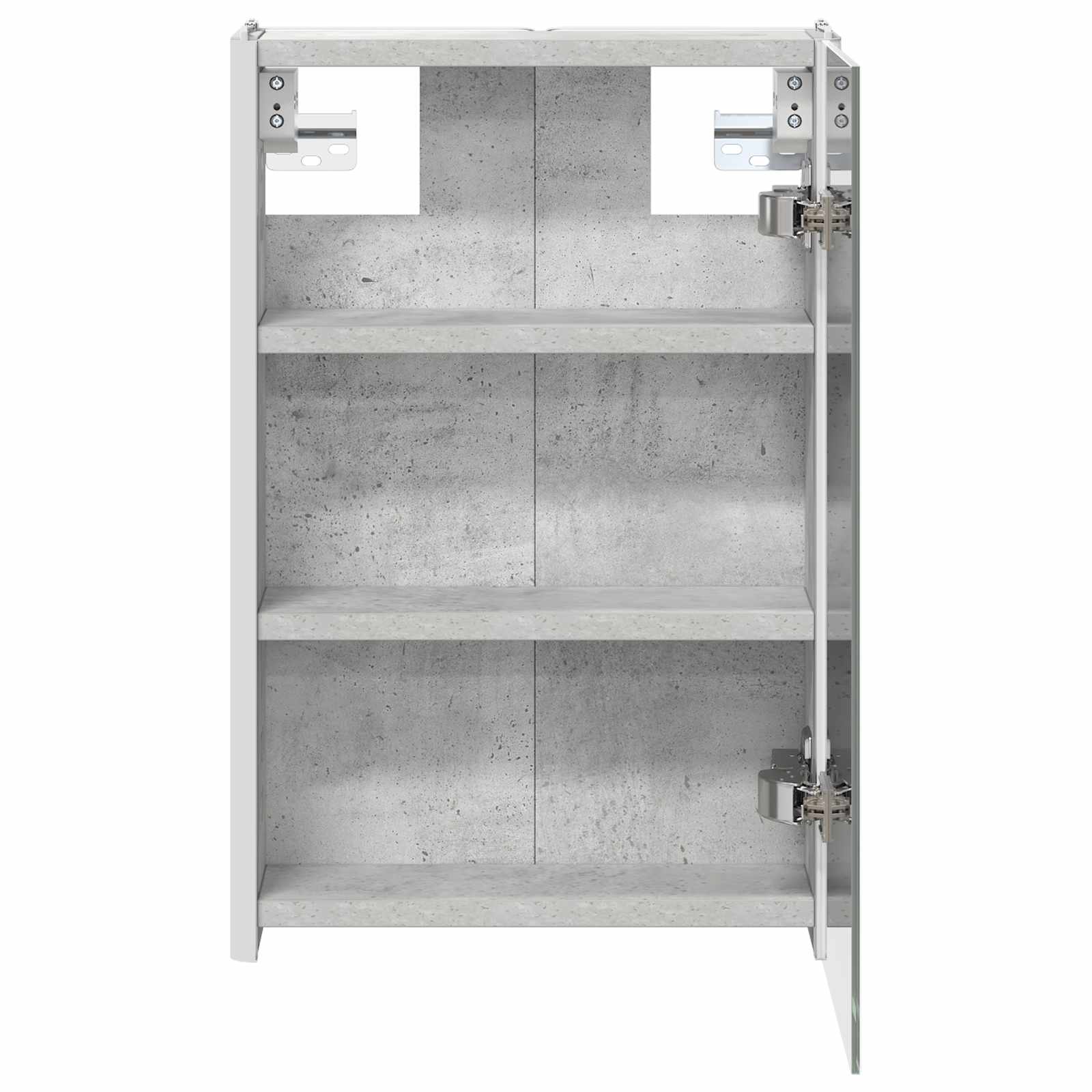 Kupaonski ormar s ogledalom Betonski sivi 33 x 11,5 x 50 cm