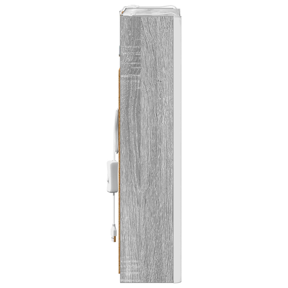 Kupaonski ormar s ogledalom Siva Sonoma 33 x 11,5 x 50 cm