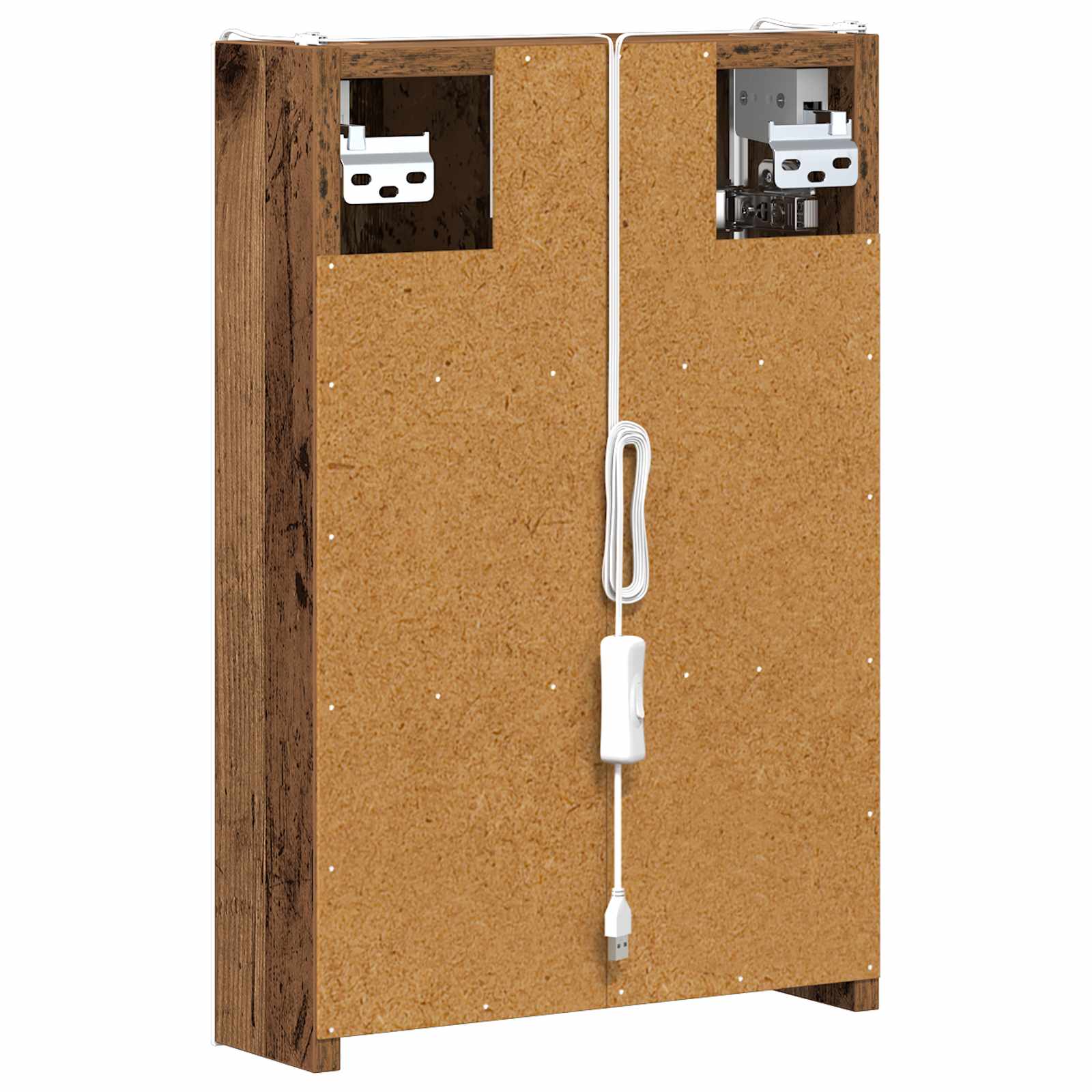 Kupaonski ormar s ogledalom Staro drvo 33 x 11,5 x 50 cm