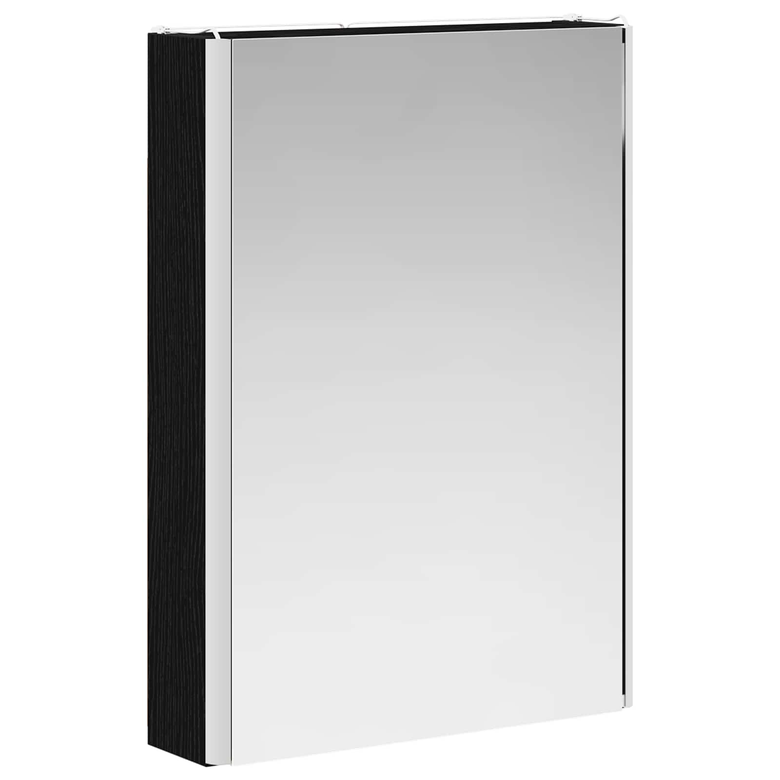 Kupaonski ormar s ogledalom Crni hrast 43 x 11,5 x 60,5 cm