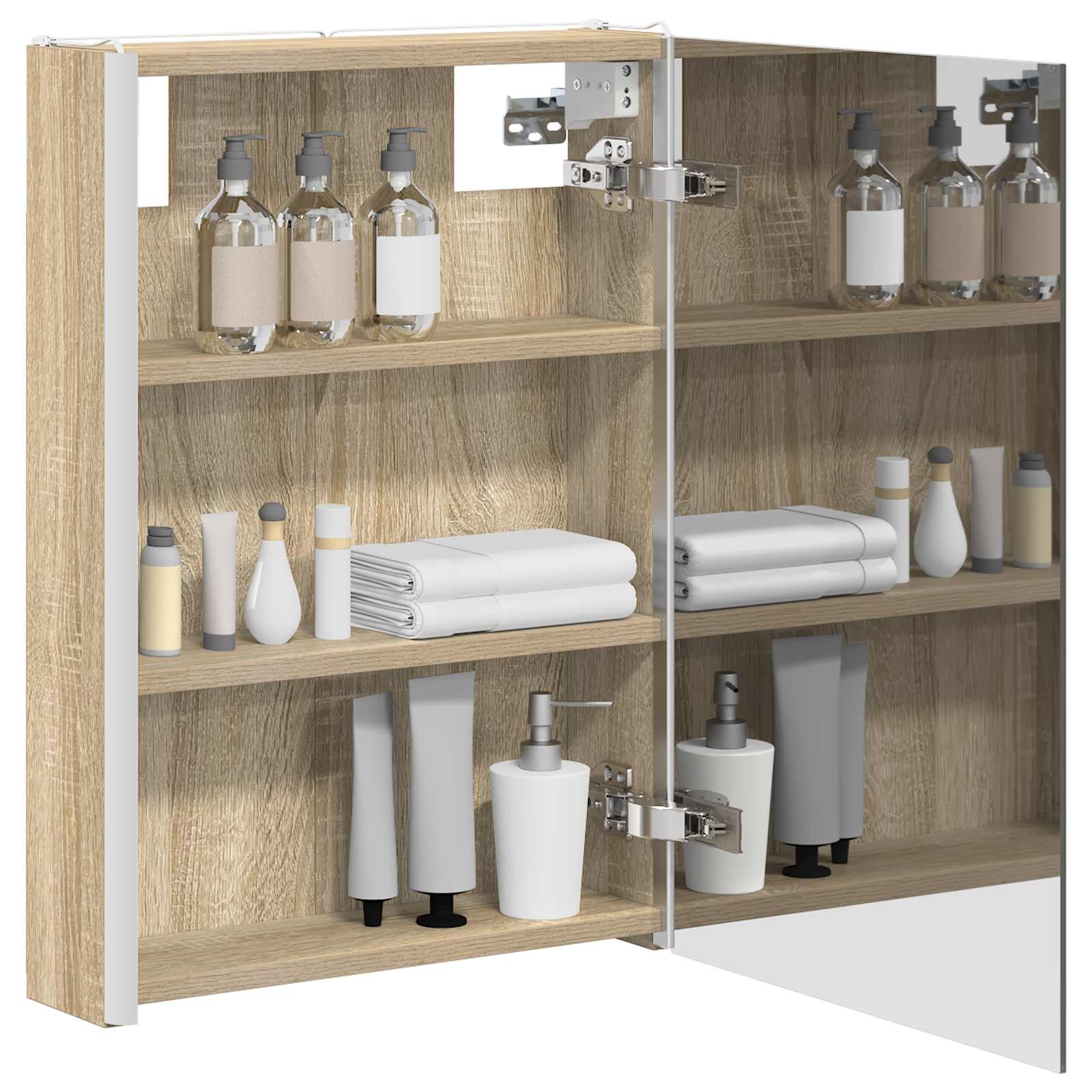 Kupaonski ormar s ogledalom Sonoma hrast 43 x 11,5 x 60,5 cm