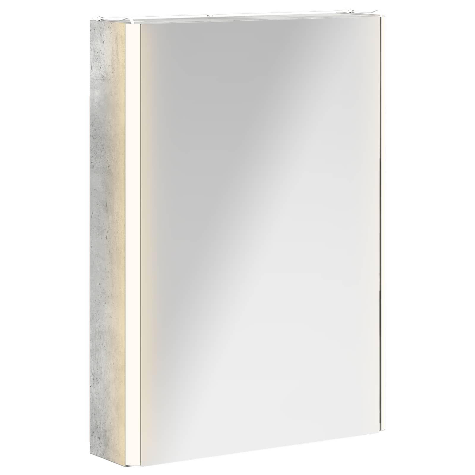 Kupaonski ormar s ogledalom Betonski sivi 43 x 11,5 x 60,5 cm