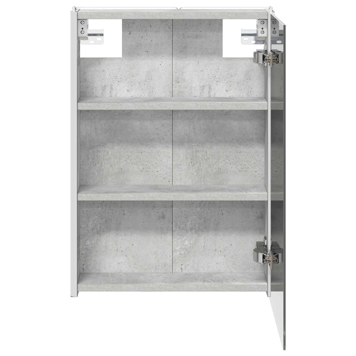 Kupaonski ormar s ogledalom Betonski sivi 43 x 11,5 x 60,5 cm
