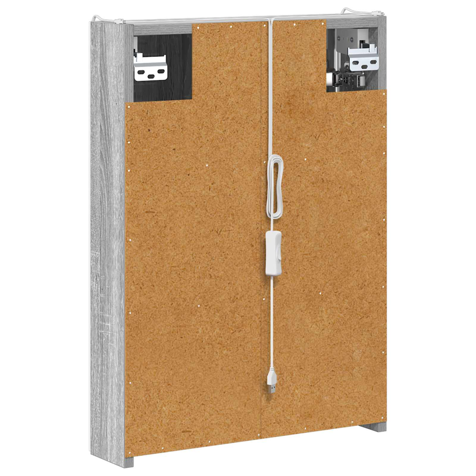 Kupaonski ormar s ogledalom Siva Sonoma 43 x 11,5 x 60,5 cm