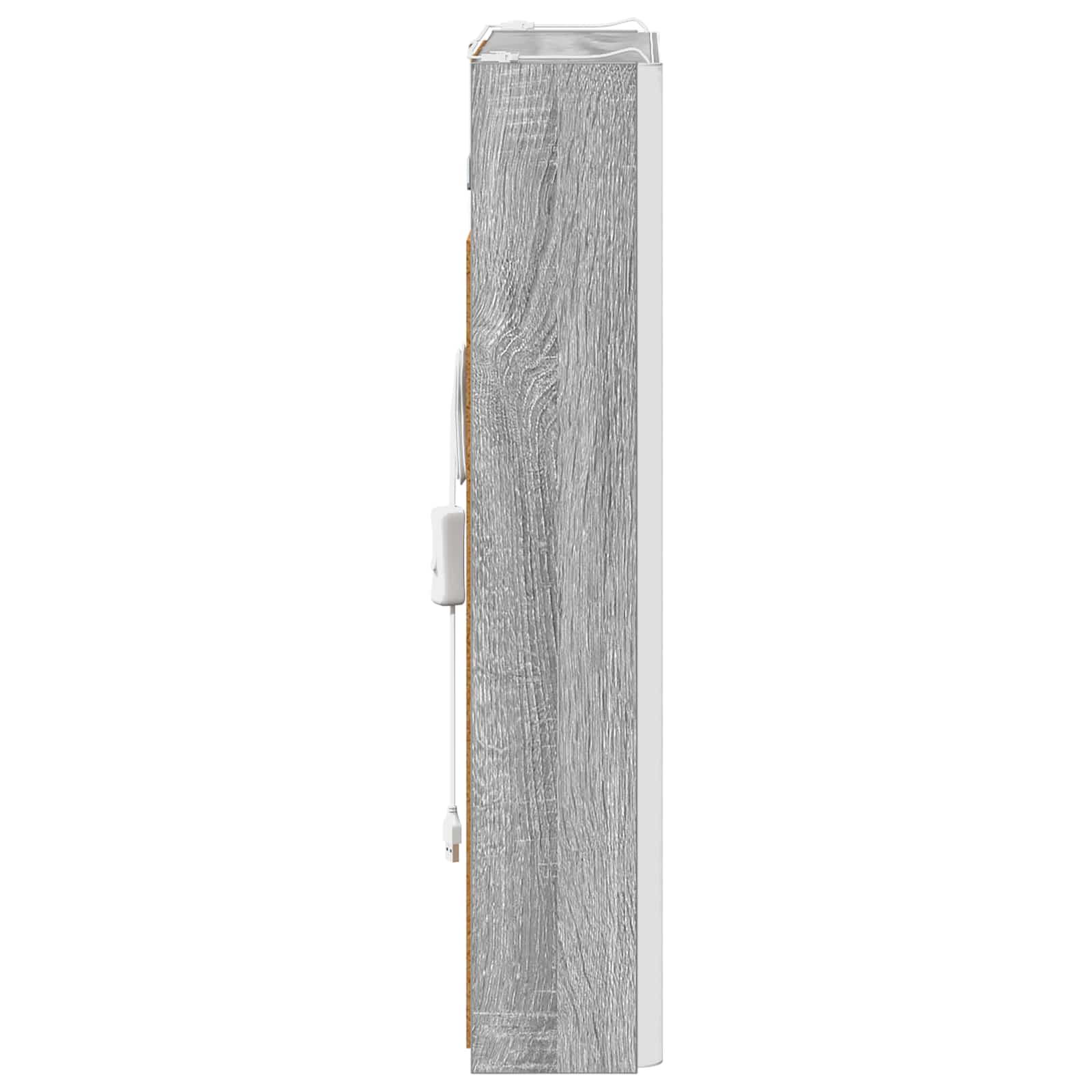 Kupaonski ormar s ogledalom Siva Sonoma 43 x 11,5 x 60,5 cm