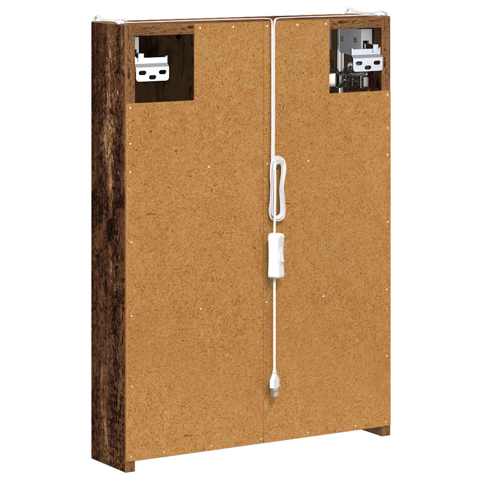 Kupaonski ormar s ogledalom Staro drvo 43 x 11,5 x 60,5 cm