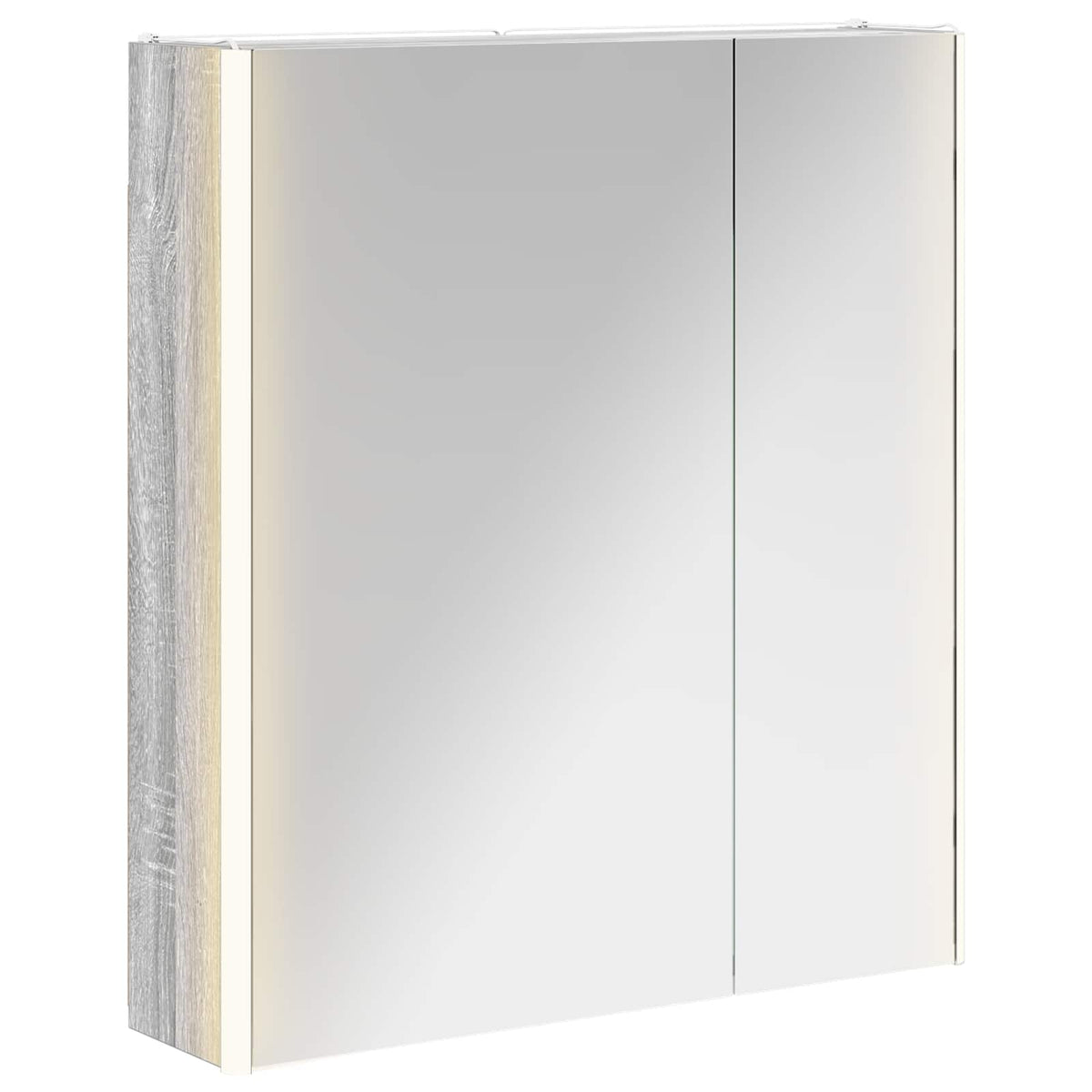 Kupaonski ormar s ogledalom Siva Sonoma 63,5 x 15,5 x 70 cm