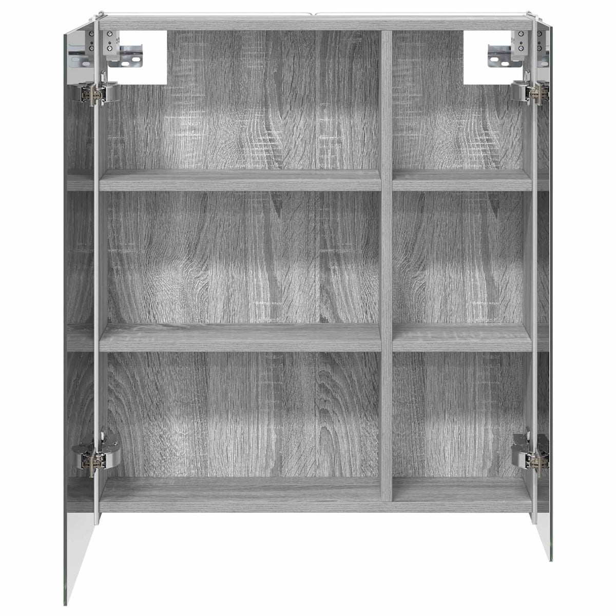 Kupaonski ormar s ogledalom Siva Sonoma 63,5 x 15,5 x 70 cm