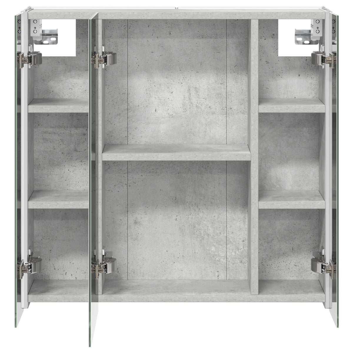Kupaonski ormar s ogledalom Betonski sivi 63,5 x 15,5 x 60,5 cm