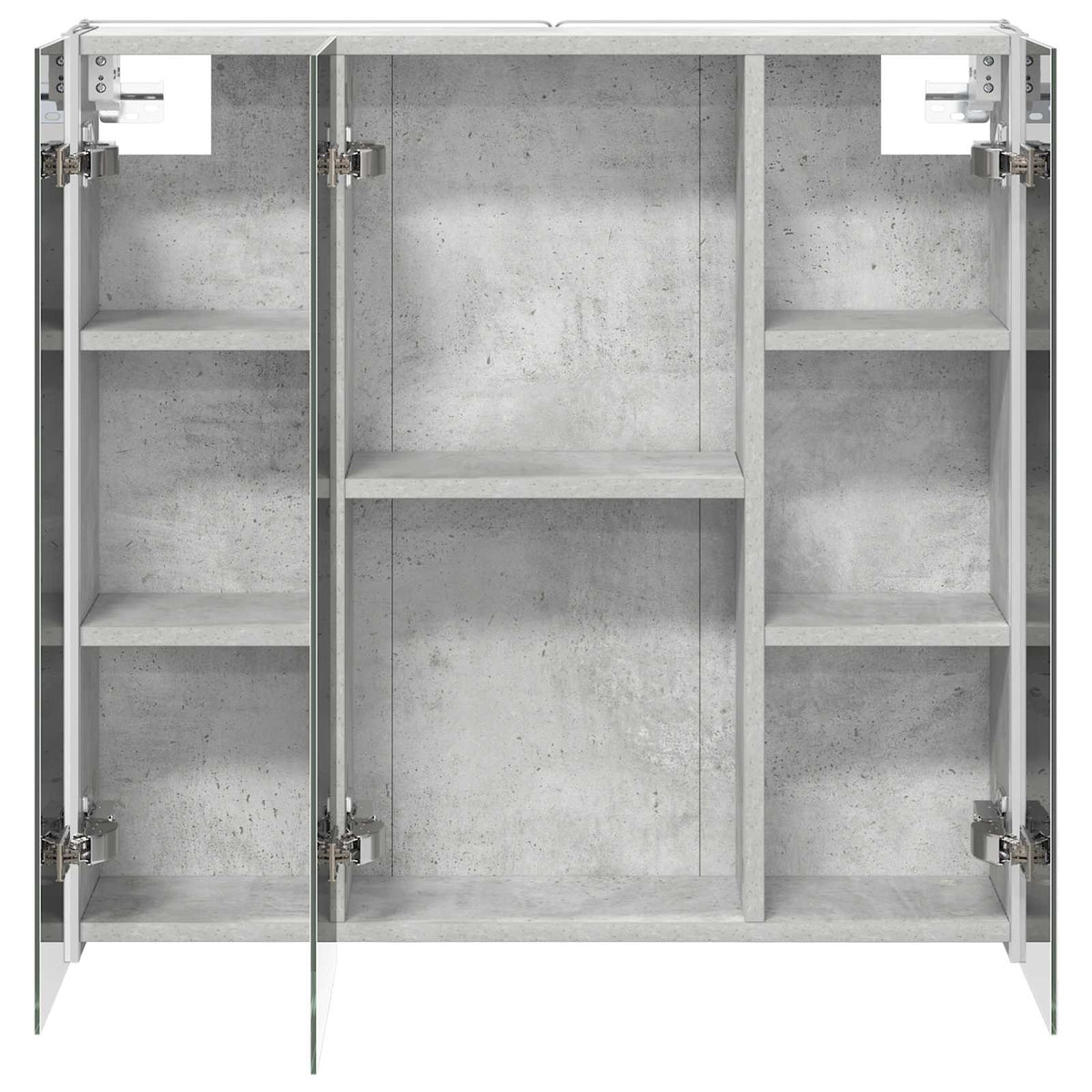 Kupaonski ormar s ogledalom Betonski sivi 73.5 x 15.5 x 70 cm