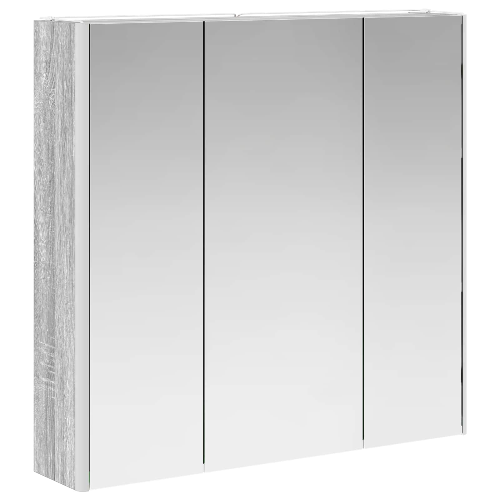 Kupaonski ormar s ogledalom Siva Sonoma 73.5 x 15.5 x 70 cm