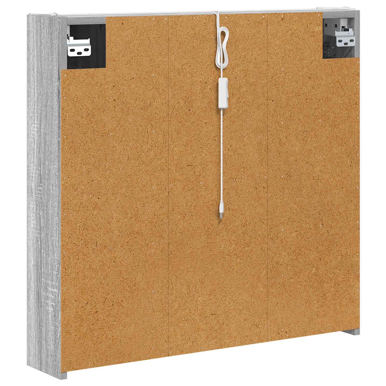 Kupaonski ormar s ogledalom Siva Sonoma 73.5 x 15.5 x 70 cm