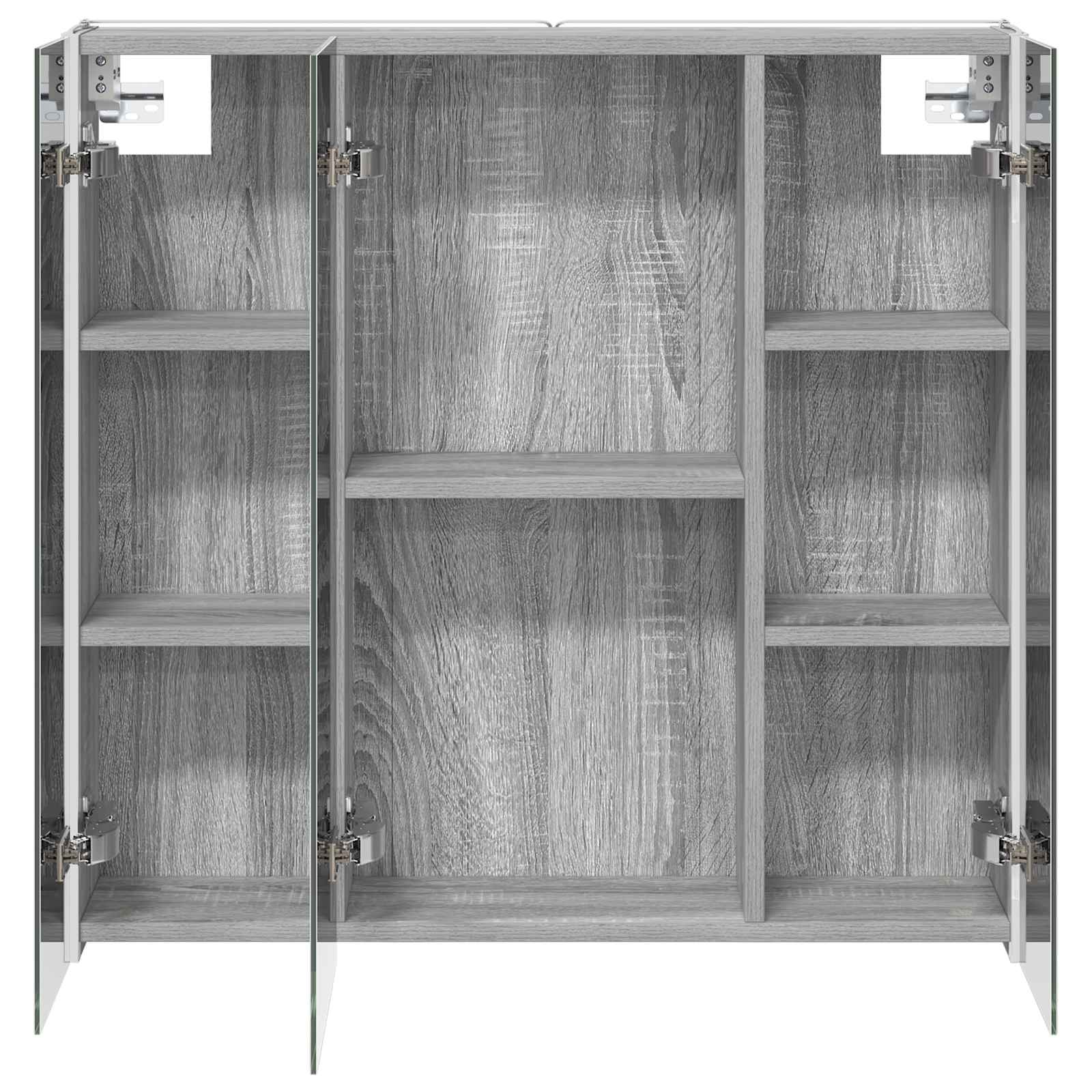 Kupaonski ormar s ogledalom Siva Sonoma 73.5 x 15.5 x 70 cm