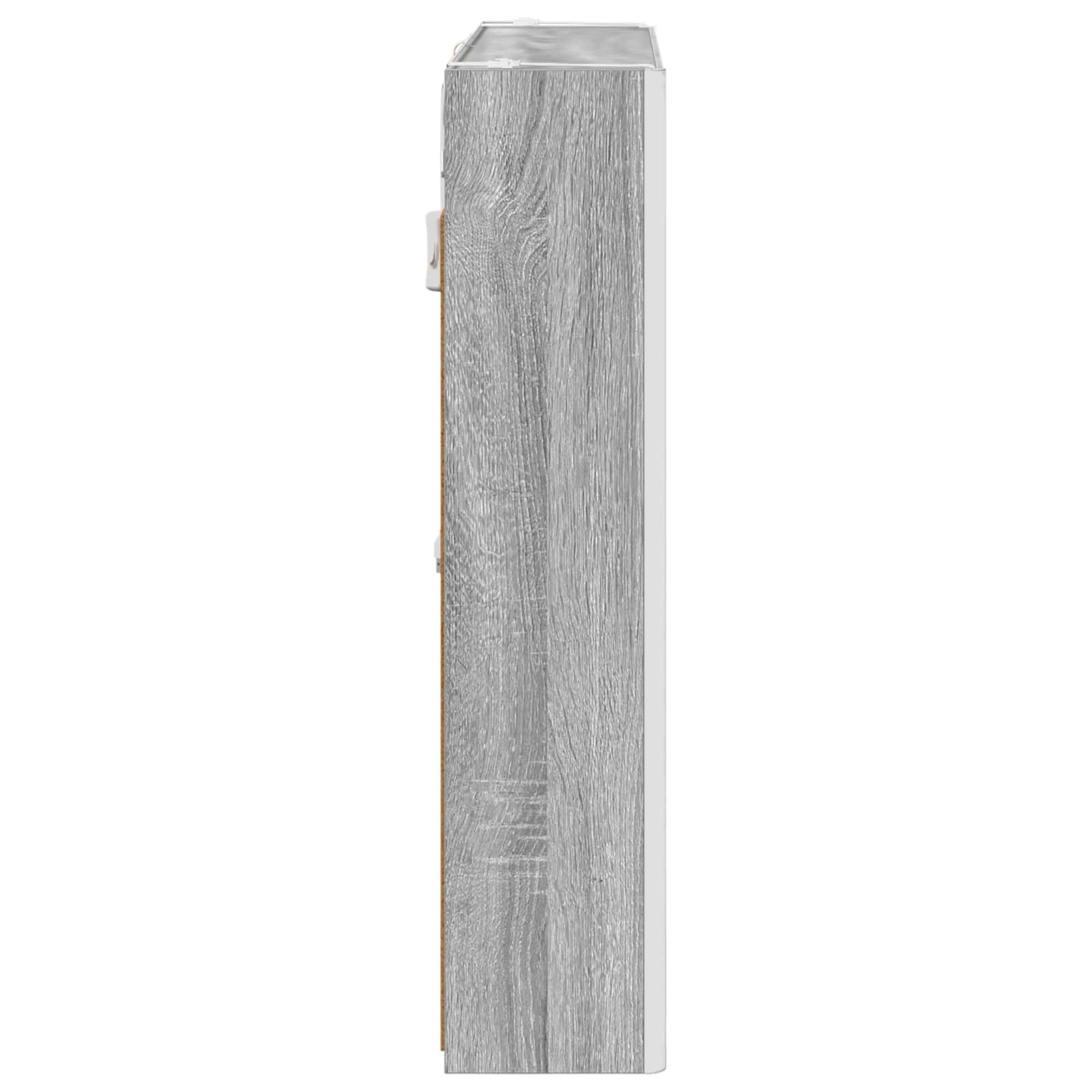 Kupaonski ormar s ogledalom Siva Sonoma 73.5 x 15.5 x 70 cm