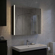 Kupaonski ormar s ogledalom Crni hrast 83,5 x 15,5 x 70 cm