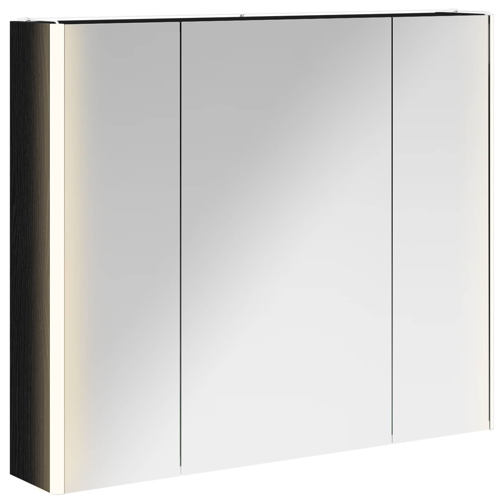 Kupaonski ormar s ogledalom Crni hrast 83,5 x 15,5 x 70 cm