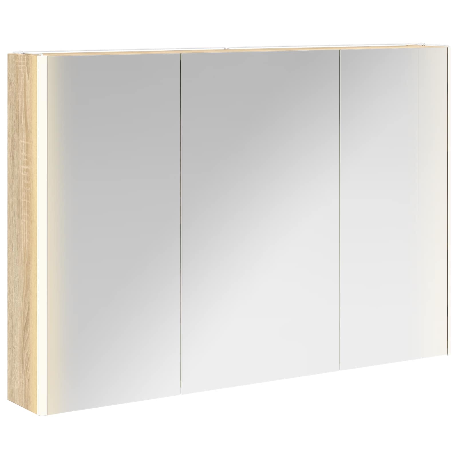 Kupaonski ormar s ogledalom Sonoma hrast 103,5 x 15,5 x 70 cm