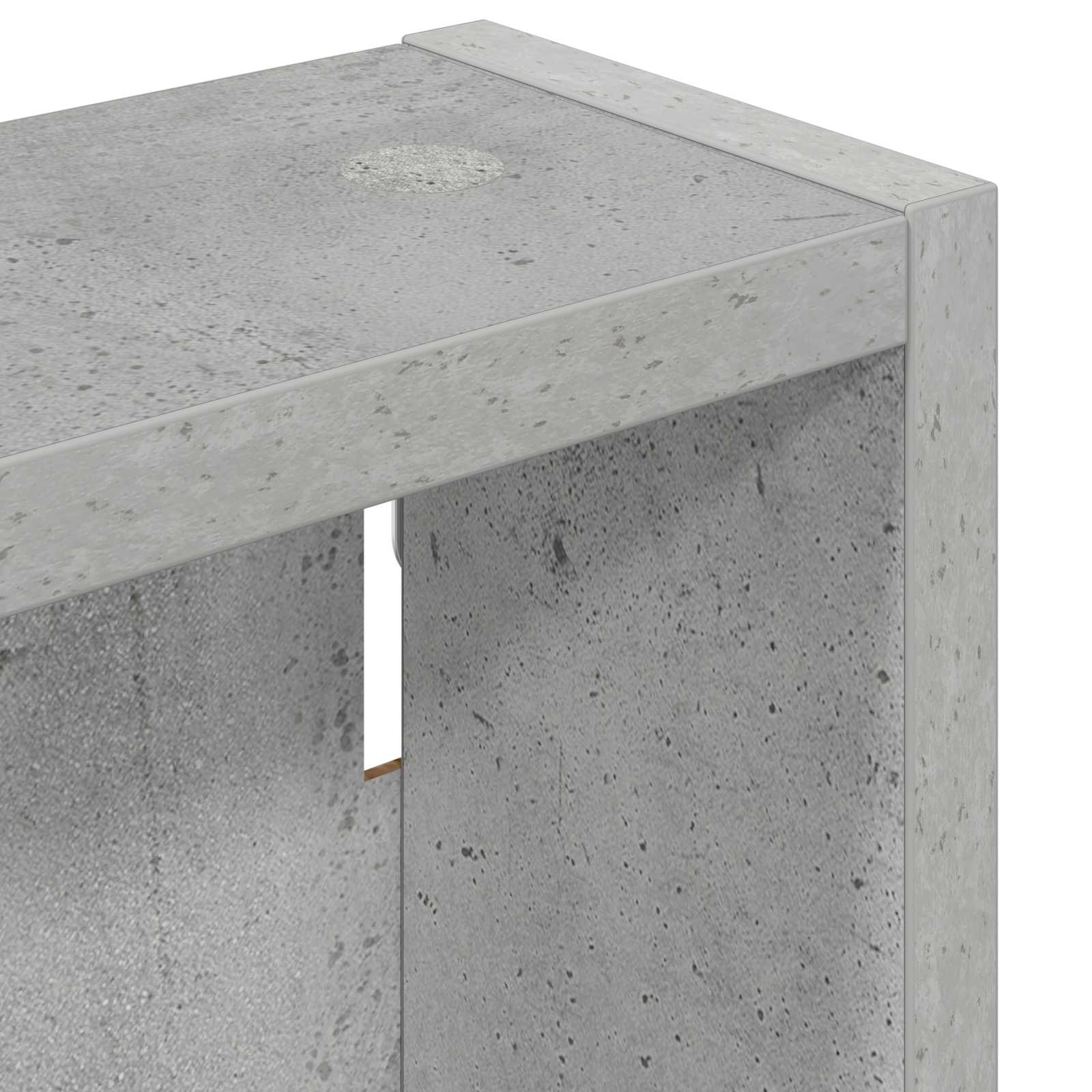 Kupaonski zidni ormarić Zidne Betonsko Siva 30 x 10 x 60,5 cm