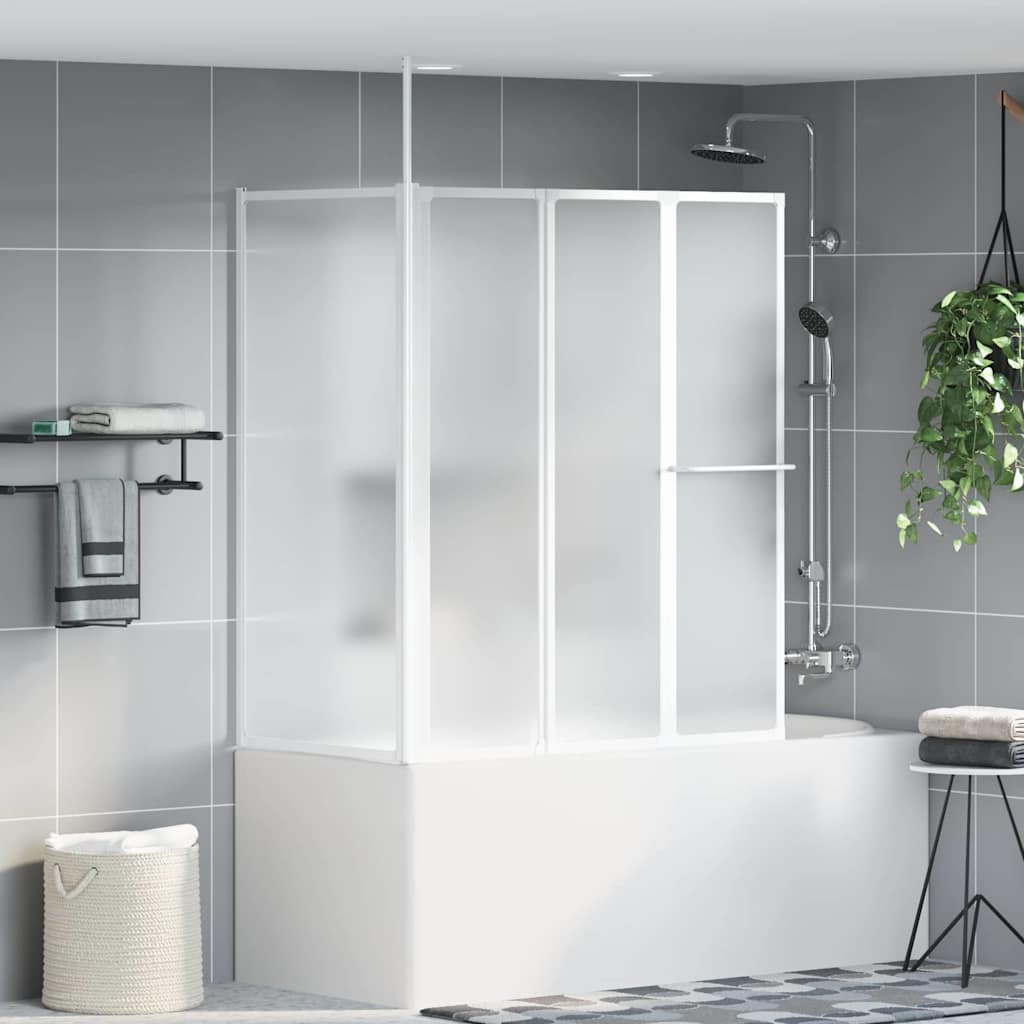 Zavjesa za kadu Matirano 120 x 70 x 137 cm Aluminij