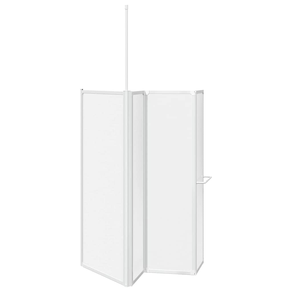 Zavjesa za kadu Matirano 120 x 70 x 137 cm Aluminij