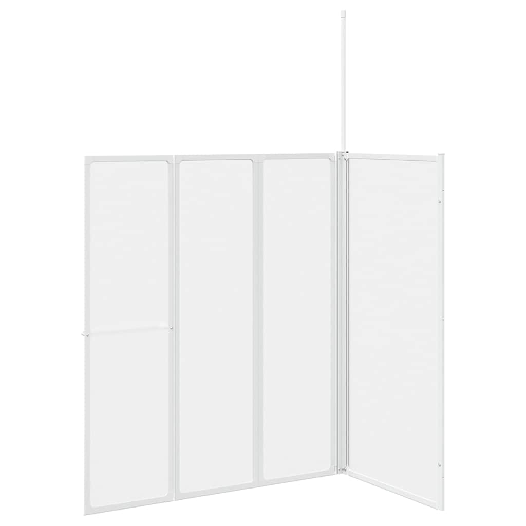Zavjesa za kadu Matirano 120 x 70 x 137 cm Aluminij