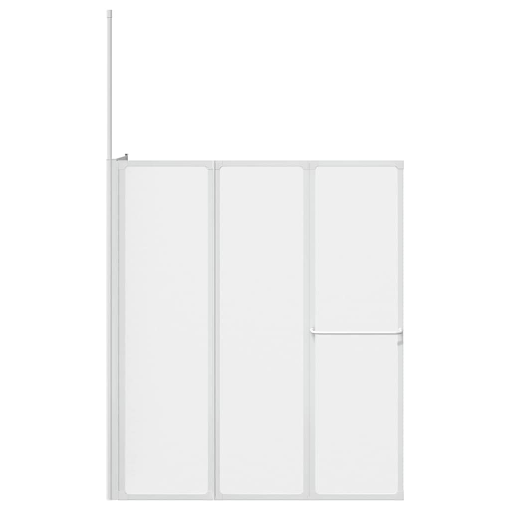 Zavjesa za kadu Matirano 120 x 70 x 137 cm Aluminij