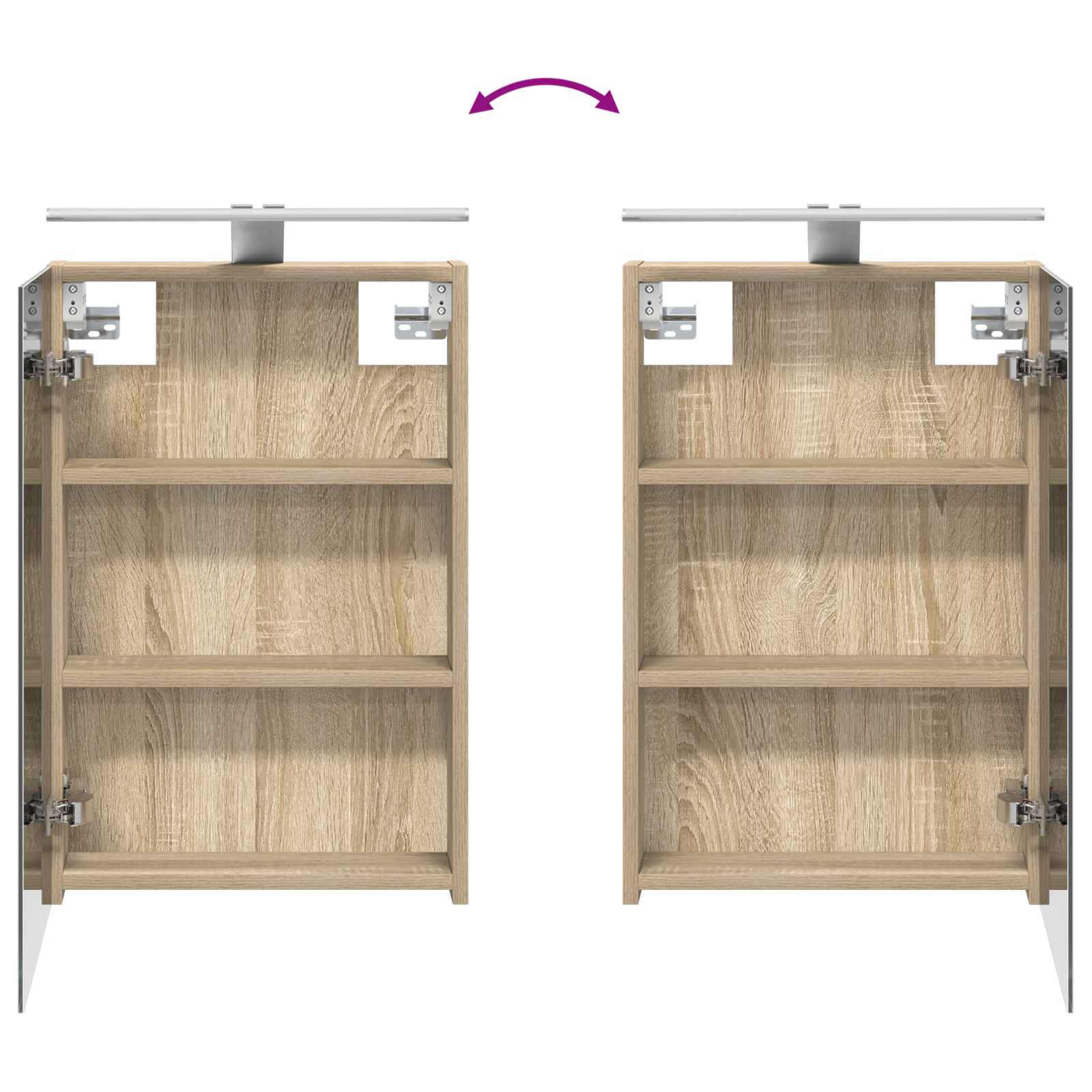 Set ormarića za kupaonicu 5 pcs Hrast sonoma