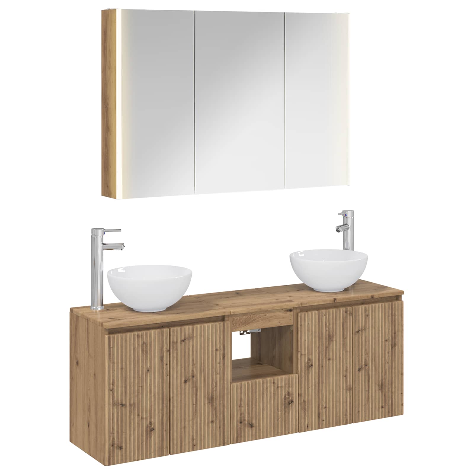 Set ormarića za kupaonicu 4 pcs Hrast artisan