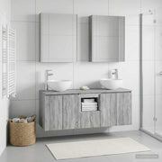 Set ormarića za kupaonicu 5 pcs Siva Sonoma 53 x 15,5 x 70 cm
