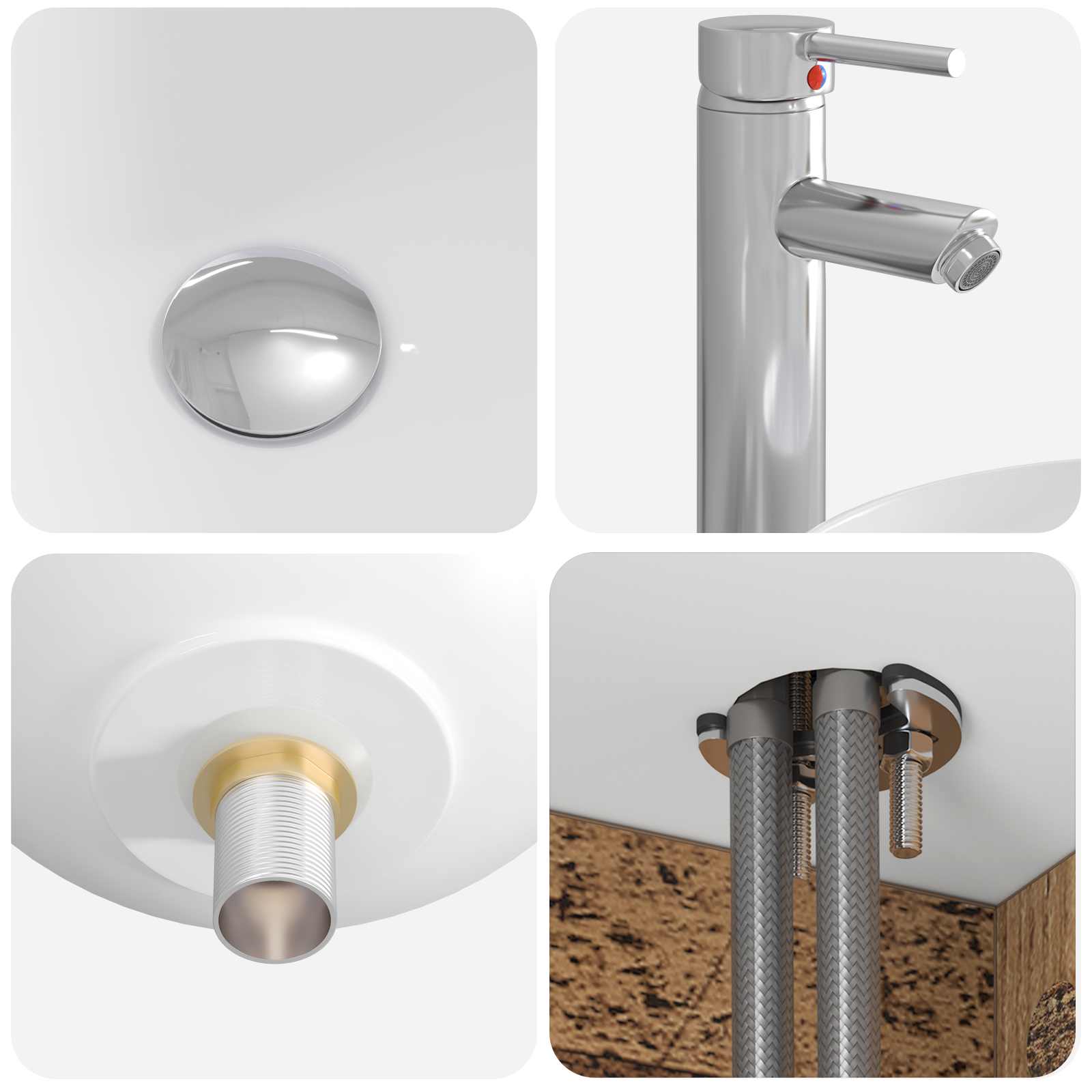 Set ormarića za kupaonicu 5 pcs Staro drvo Konstruirano drvo