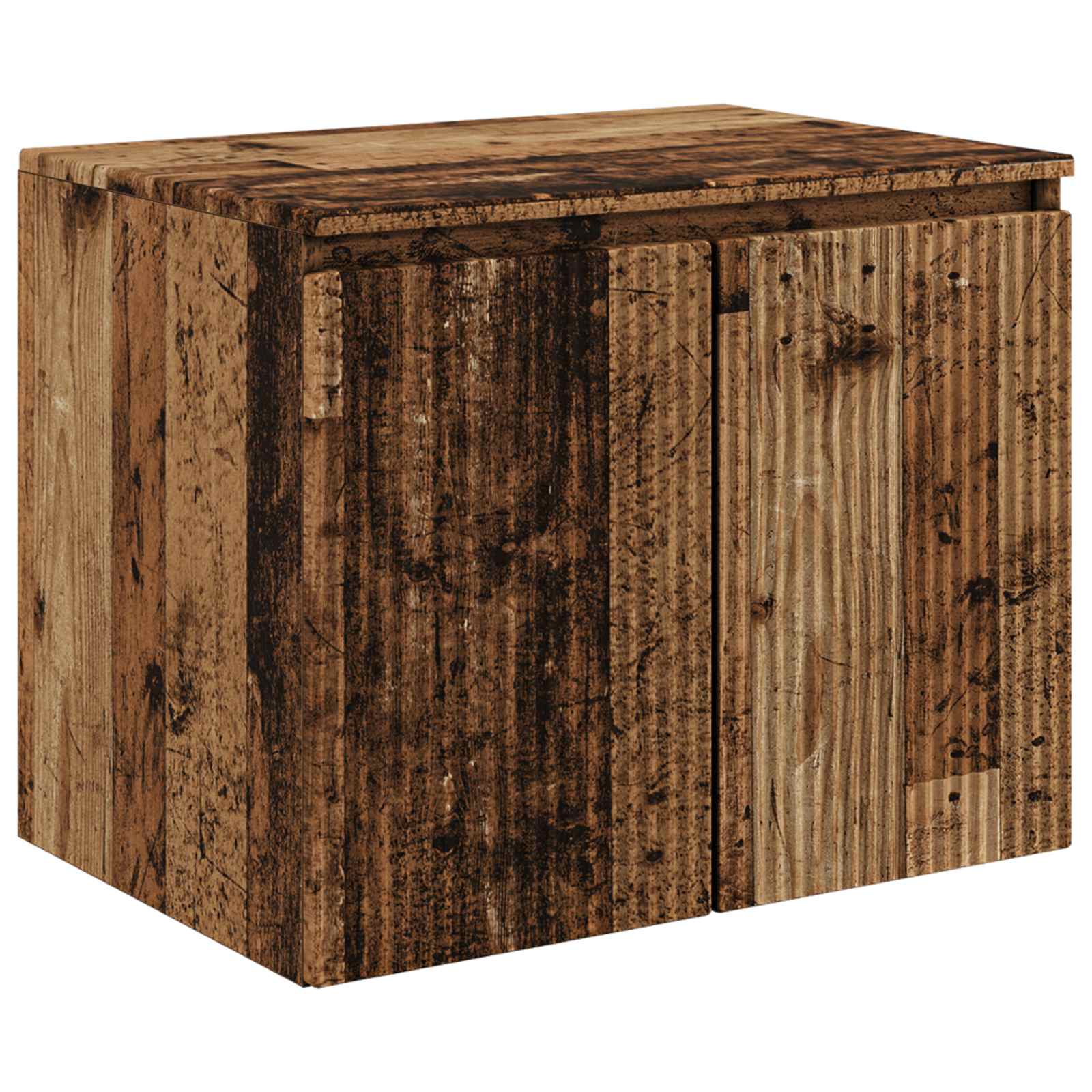 Set ormarića za kupaonicu 5 pcs Staro drvo Konstruirano drvo