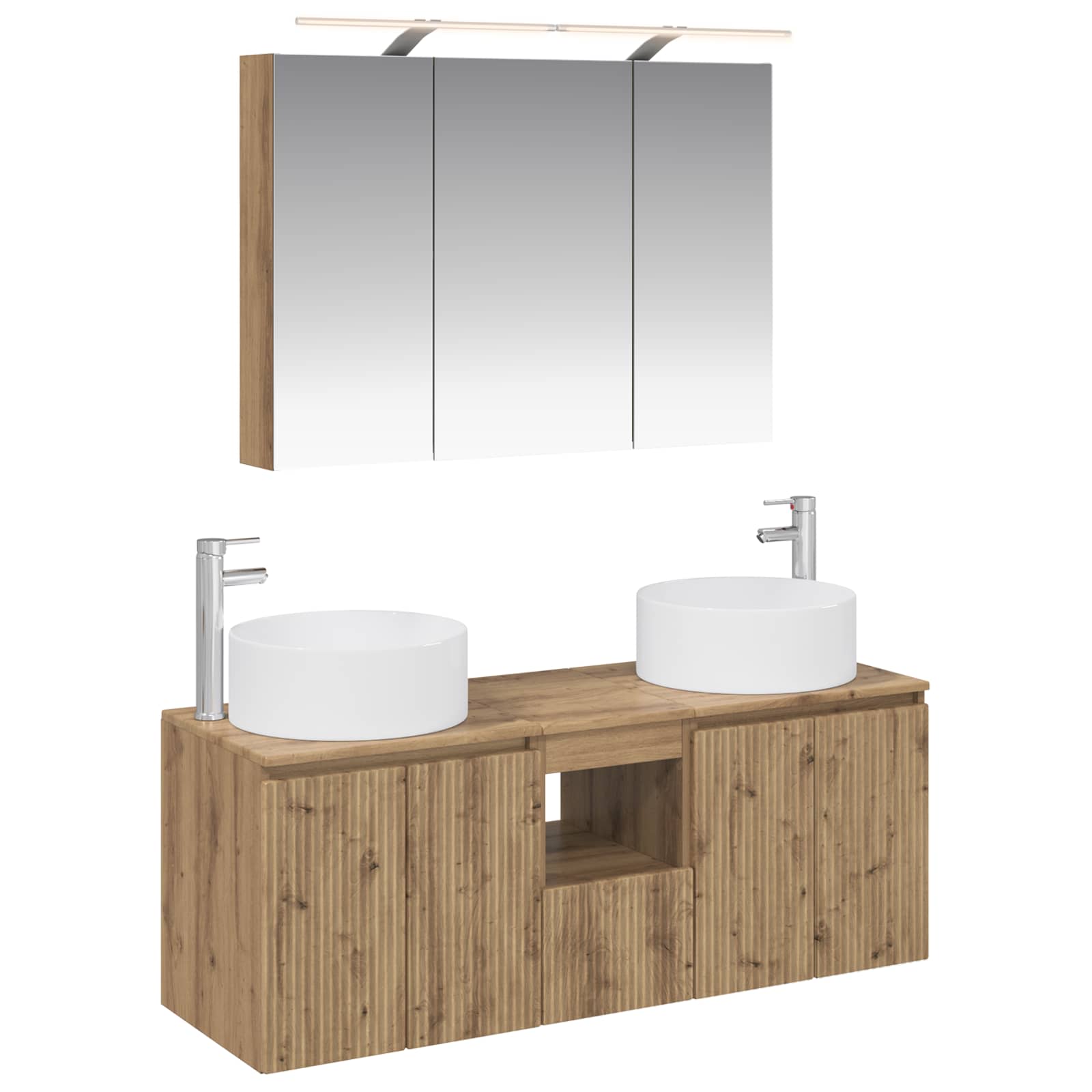 Set ormarića za kupaonicu 4 pcs Hrast artisan