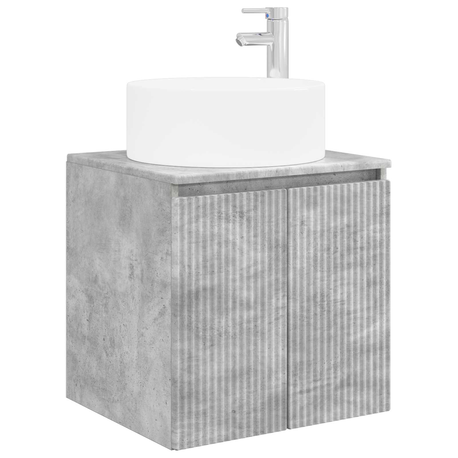 Set ormarića za kupaonicu 4 pcs Betonska siva