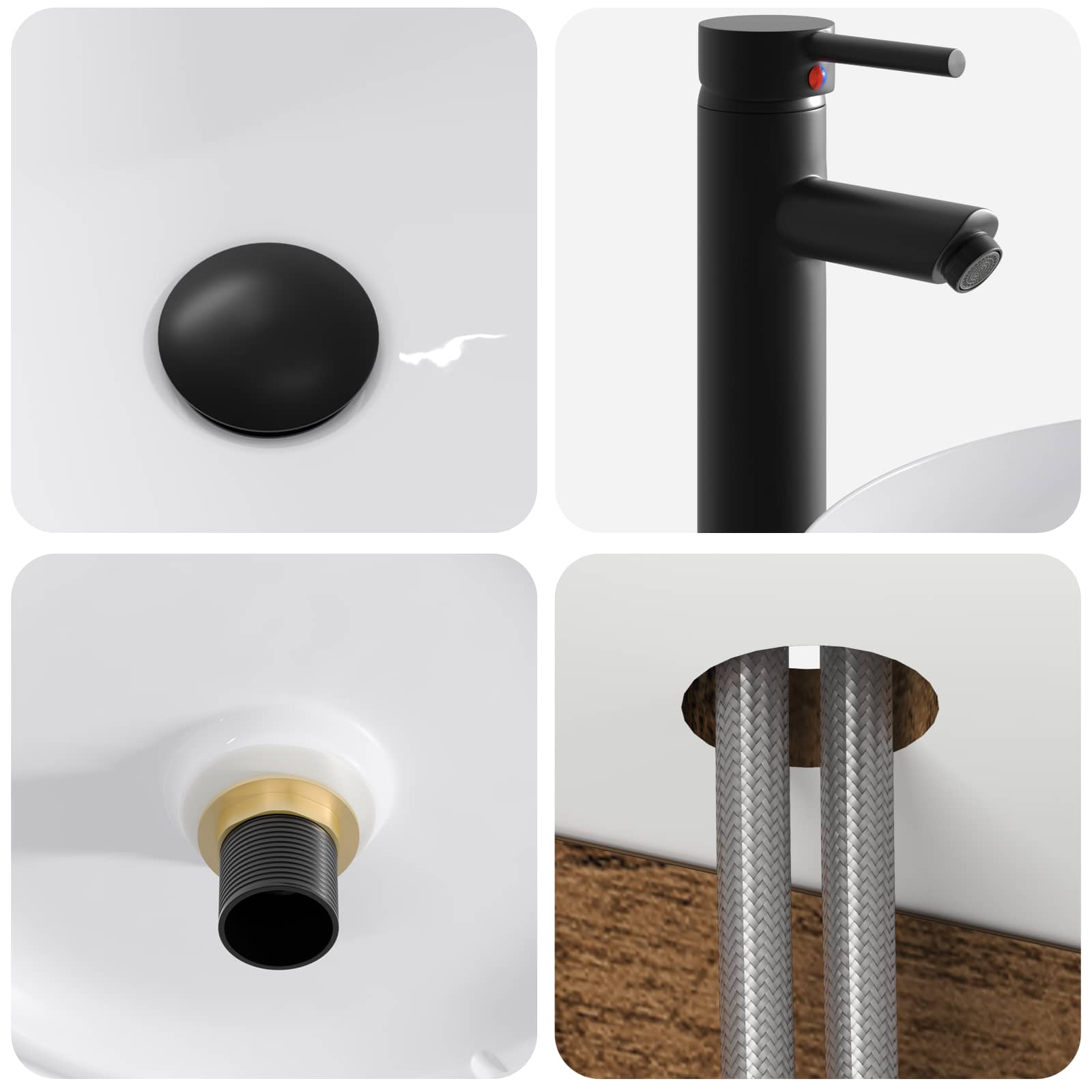 Set ormarića za kupaonicu 5 pcs Staro drvo 53 x 15,5 x 70 cm