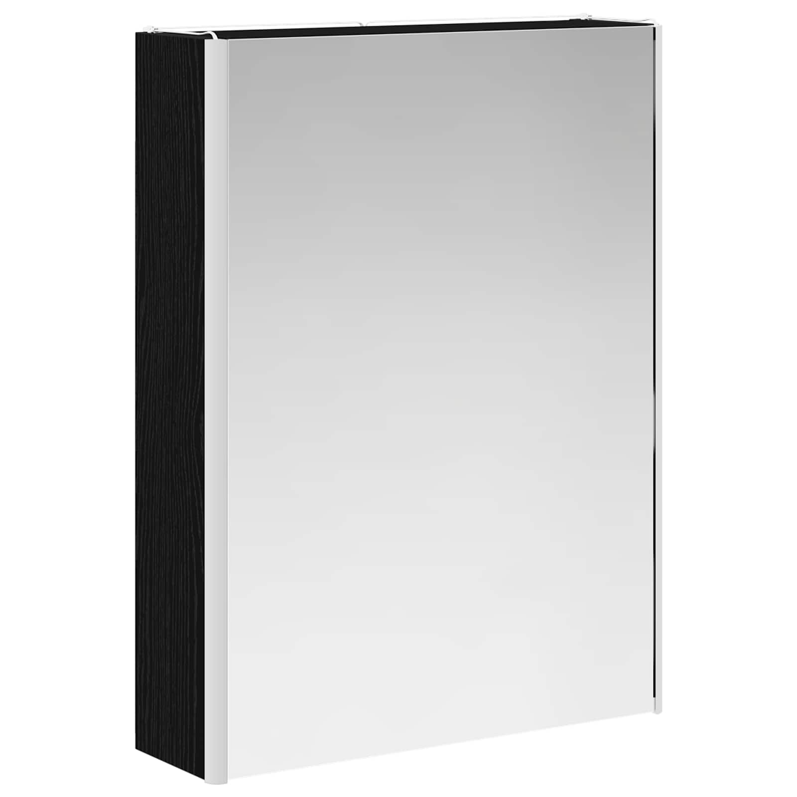 Set ormarića za kupaonicu 5 pcs Crni hrast 53 x 15,5 x 70 cm
