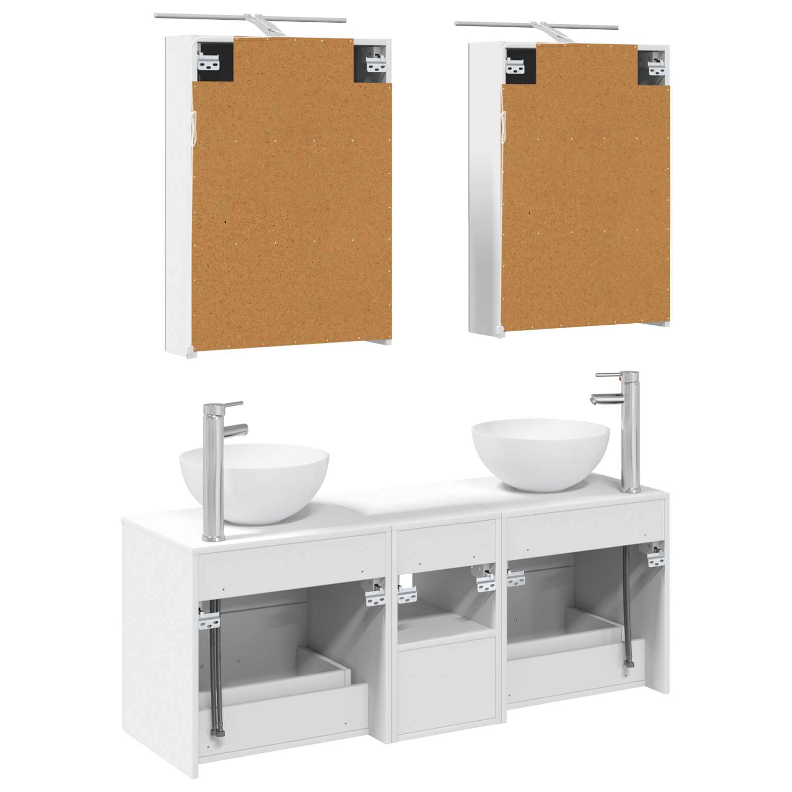 Set namještaja za kupaonicu 5 pcs Bijela