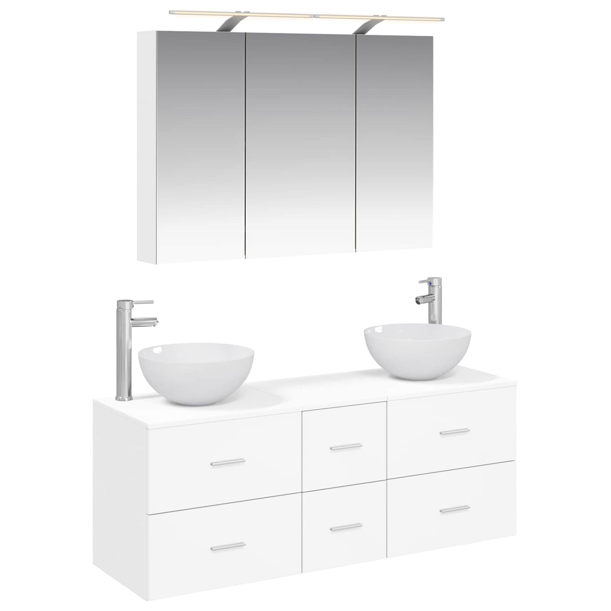 Set namještaja za kupaonicu 4 pcs Bijela