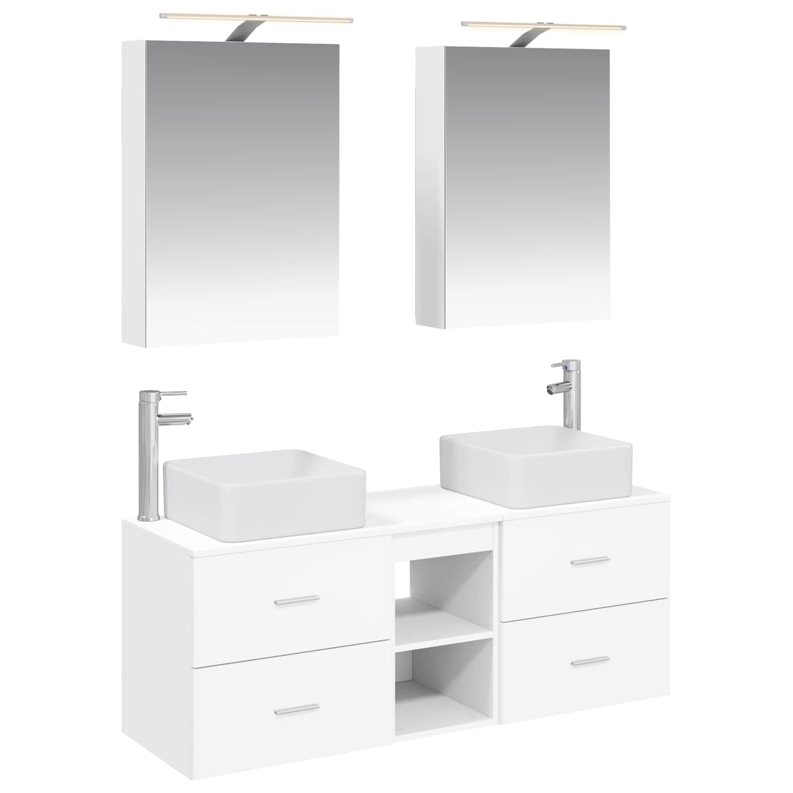 Set namještaja za kupaonicu 5 pcs Bijela