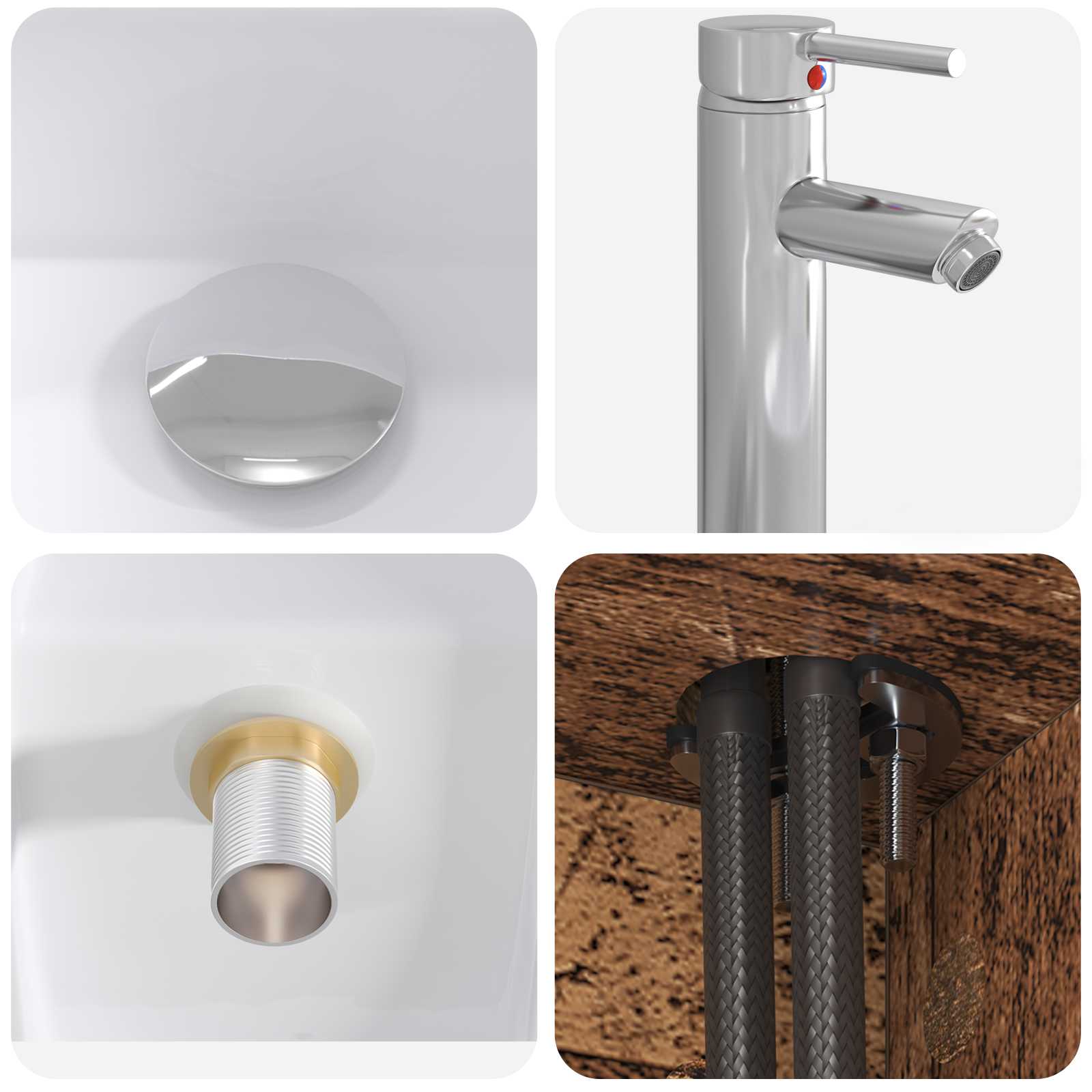 Set namještaja za kupaonicu 5 pcs Staro drvo
