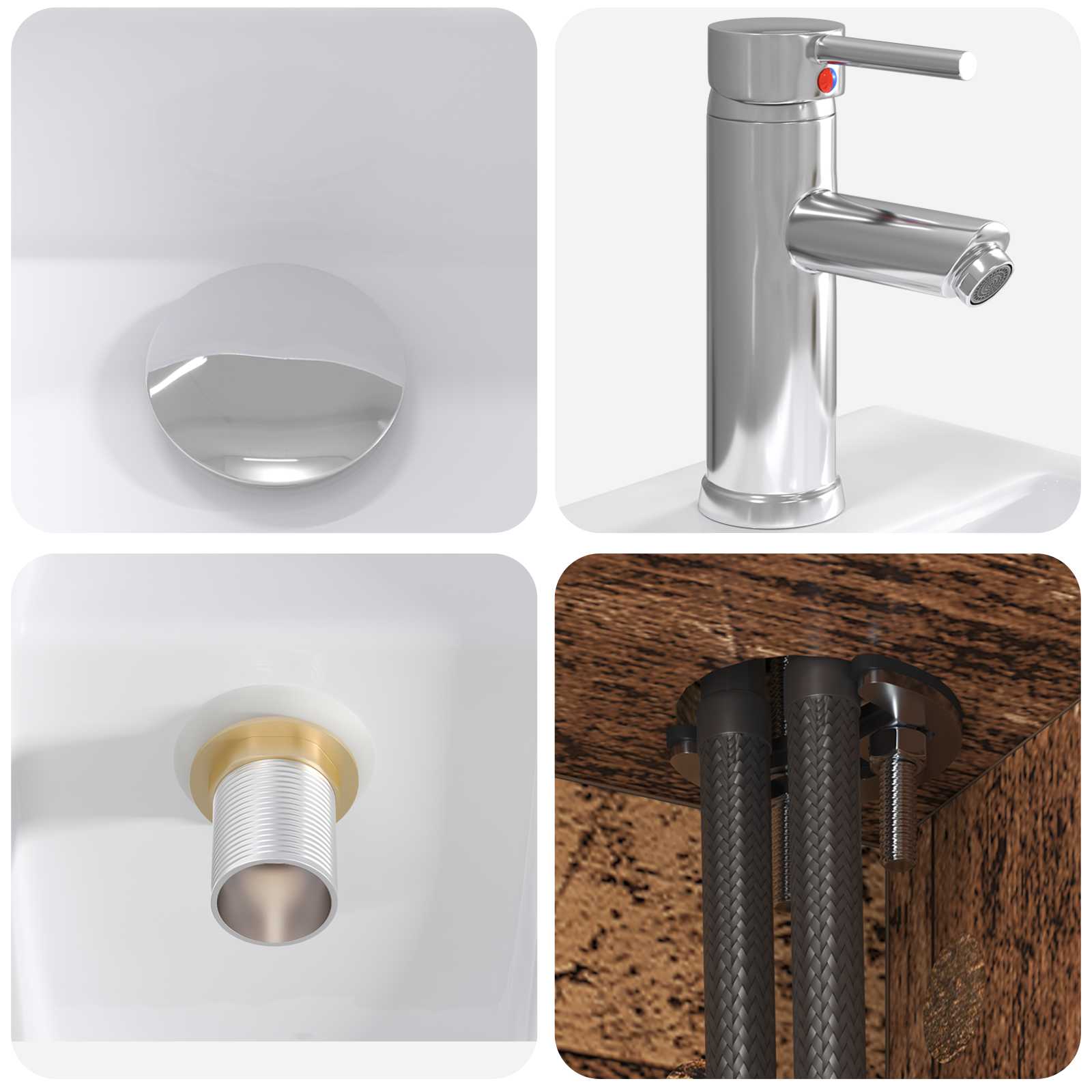 Set namještaja za kupaonicu 5 pcs Staro drvo