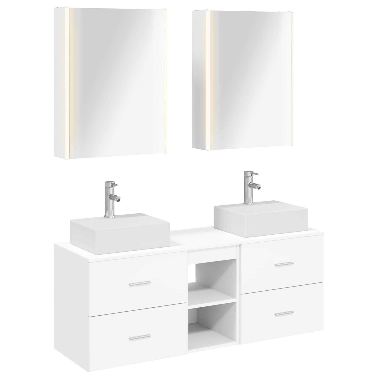 Set namještaja za kupaonicu 5 pcs Bijela