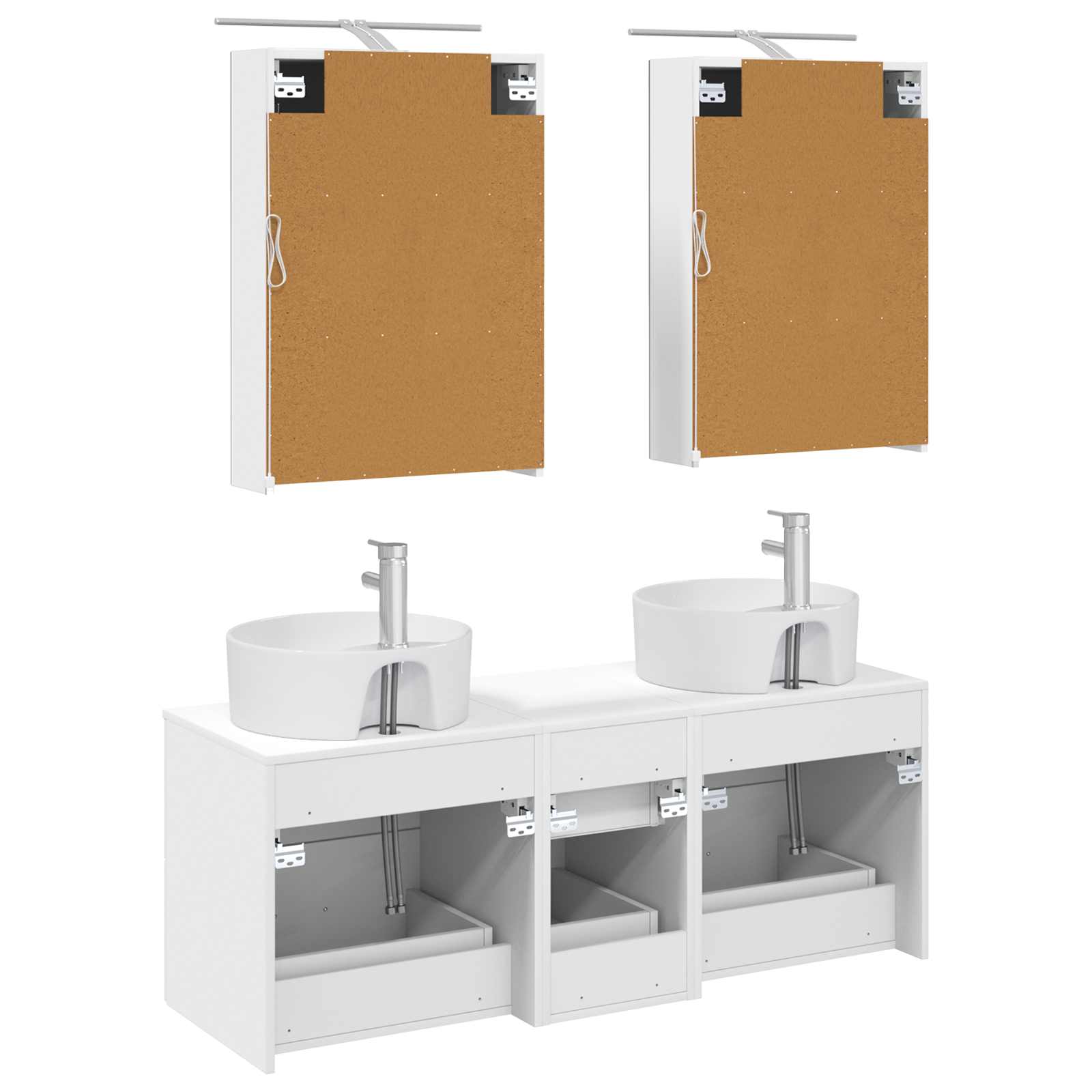 Set namještaja za kupaonicu 5 pcs Bijela