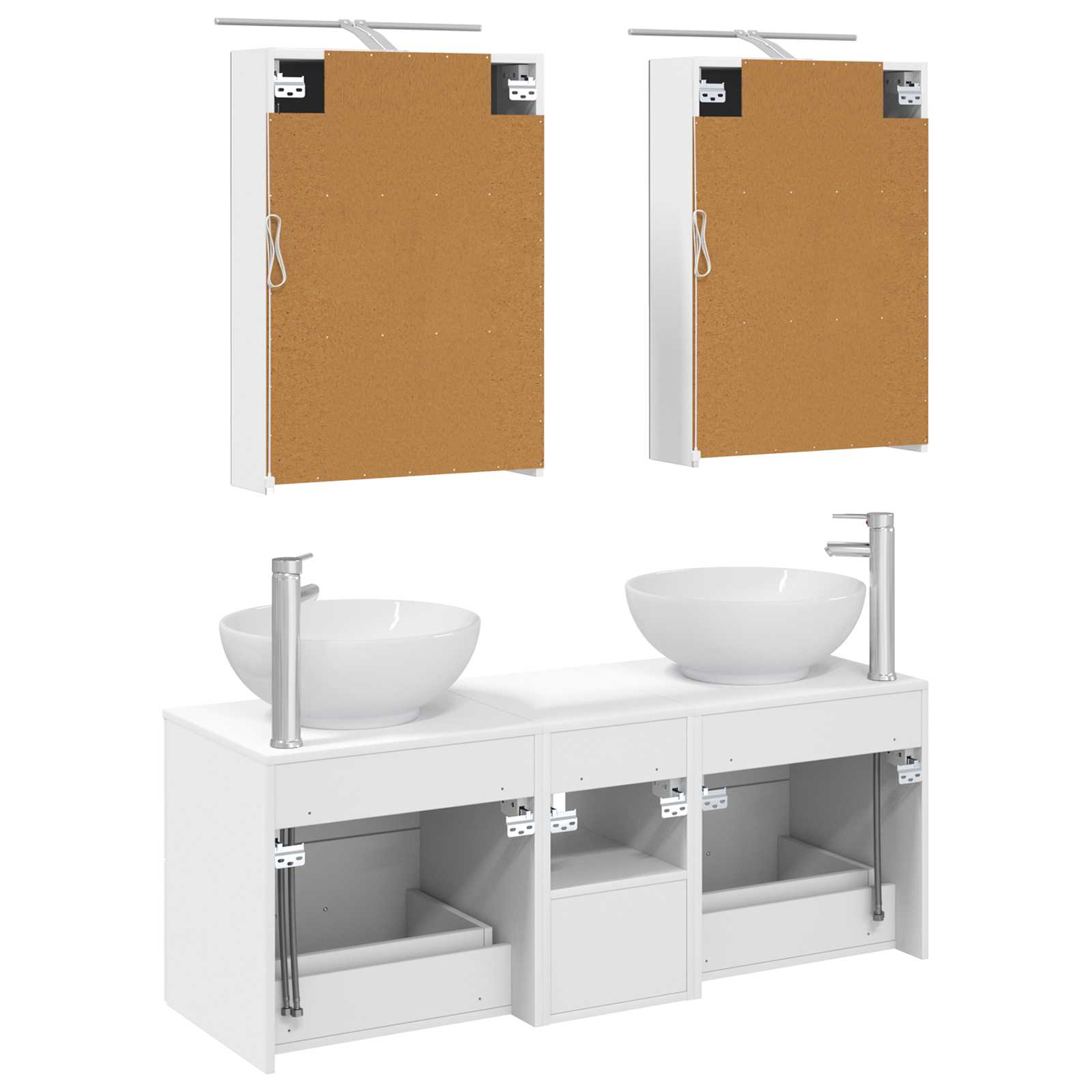Set namještaja za kupaonicu 5 pcs Bijela