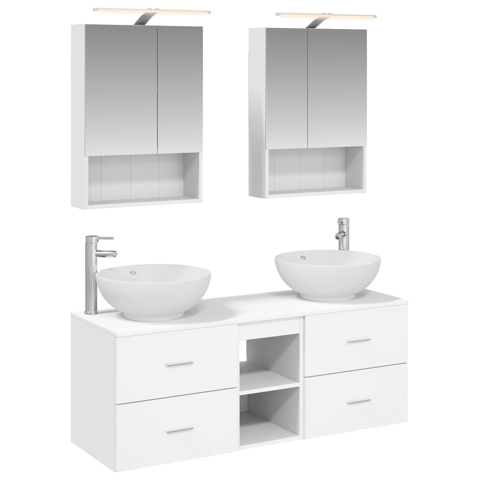Set namještaja za kupaonicu 5 pcs Bijela