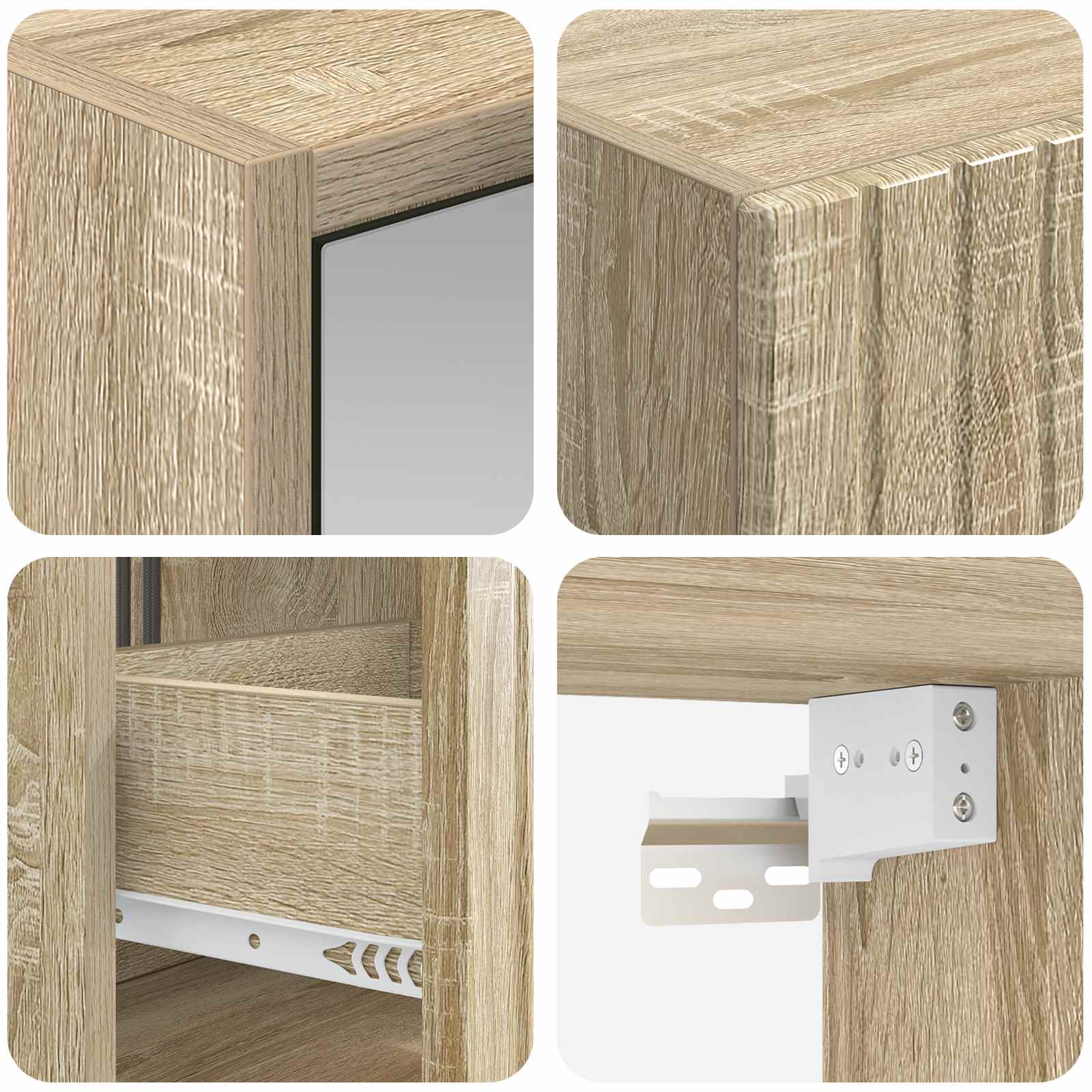Set ormarića za kupaonicu 5 pcs Hrast sonoma