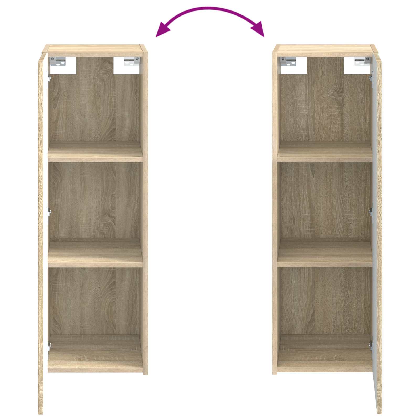 Set ormarića za kupaonicu 4 pcs Hrast sonoma