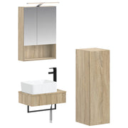 Set ormarića za kupaonicu 4 pcs Hrast sonoma 50 x 14,5 x 70 cm